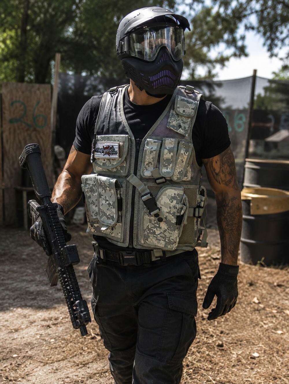 Tactical Green Camo Adjustable Army SWAT Hunting Airsoft Paintball Combat Vest